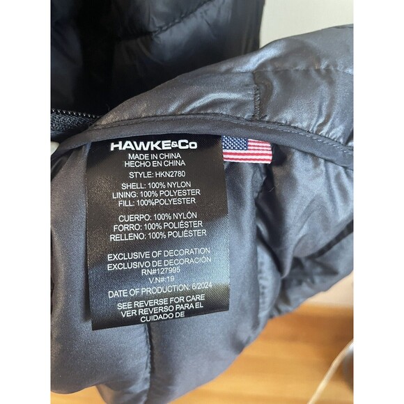 NWT MSRP $175: Hawke & Co Pro Series Men’s Black Featherless Fill Puffer. Sz 2X - Picture 4 of 9